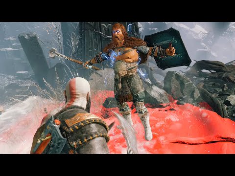 Kratos Destroys Magni & Modi in Valhalla Boss Fight Scene - God of War Ragnarok Valhalla DLC