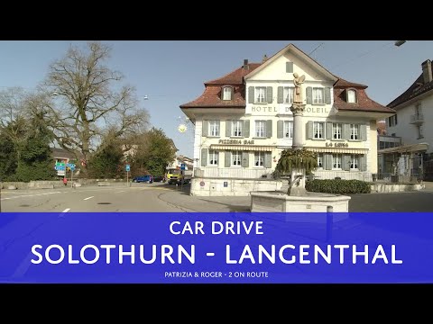 Solothurn - Derendingen - Langenthal - Car Drive | Autofahrt vom Kanton Solothurn nach Bern [4K]