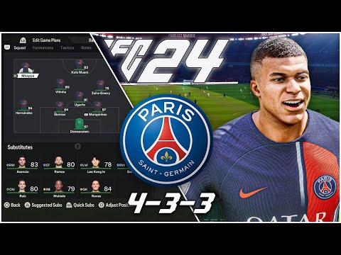 PSG's 4-3-3 Tactics Under Enrique | EA FC 24