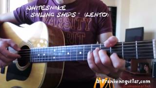 WHITESNAKE Sailing ships (Guitar Cover)