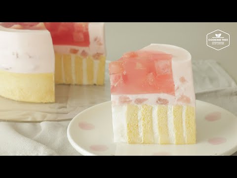 복숭아 젤리 치즈케이크 만들기 : Peach Jelly Cheesecake Recipe | Cooking tree