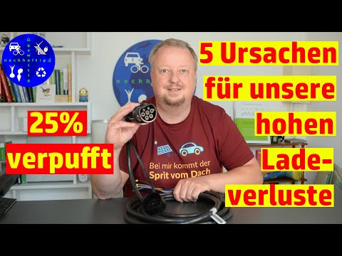 5 reasons for the high charging losses of our electric car when charging with excess PV power