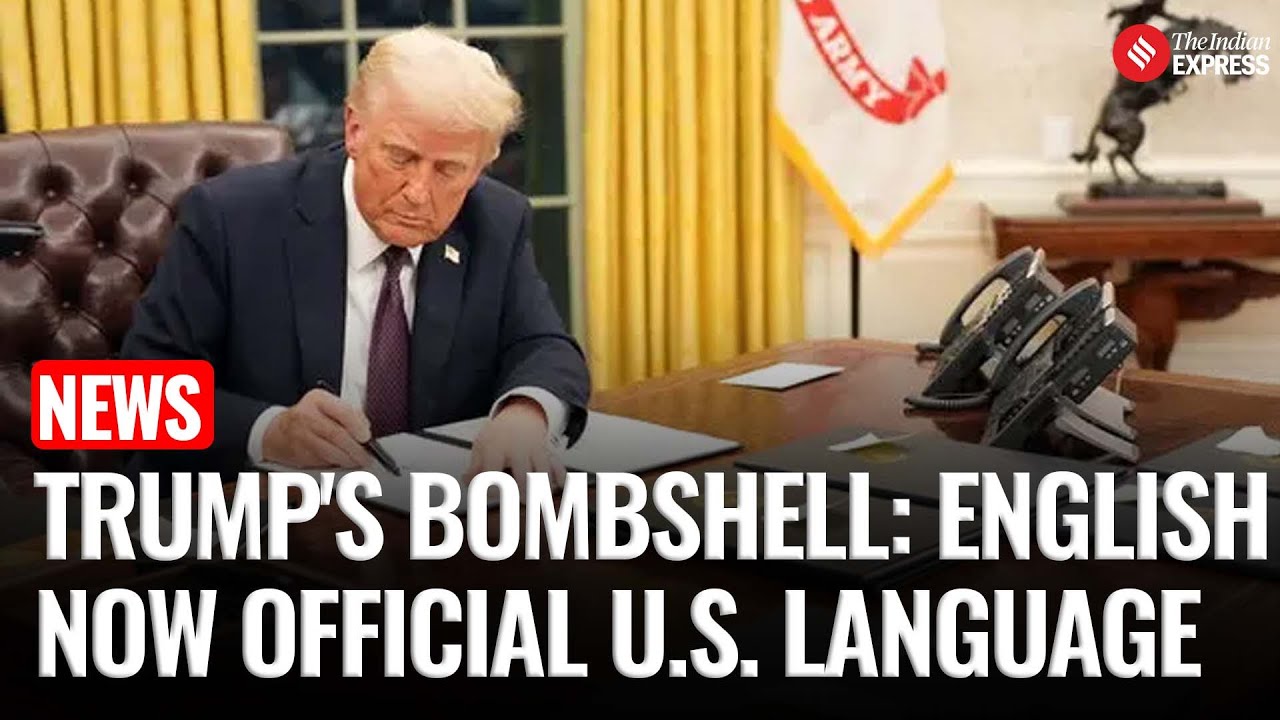 Donald Trump's New Bombshell: English Is United States' Official Language | Trump Executive Order