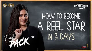 Amrutha Iyengar teaches How To Become A Reel Star in 3 Days - Family Pack #Promo video