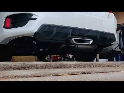 Rv6 catted downpipe Civic 2.0l sport stock exhaust sound test K20C2