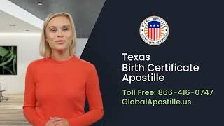 Texas birth certificate apostille