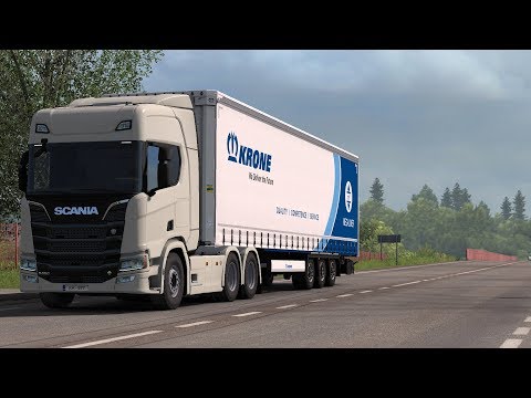ETS 2 1.34 - ProMods 2.40 - SCANIA R650 V8 6x4 - Trip: Rēzekne - Saint Petersburg