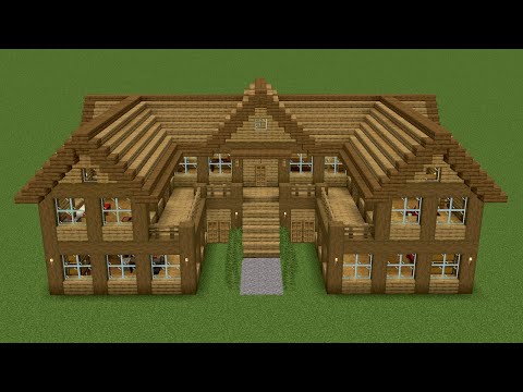 Shock Frost - Minecraft - How to build a wooden mansion 2