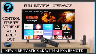 Amazon Fire TV Stick 4K INDIA Review + Giveaway | CONTROL FIRE TV STICK 4K BY ECHO DOT |