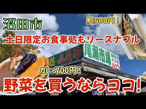 Ciudad de Numata, Prefectura de Gunma [Tienda principal de Oze Market Tonemachi] 🥕Tienda de venta directa donde también se puede almorzar 🍄Las verduras y comidas son razonables 🍛Situación de las hojas de otoño en los alrededores 🍁