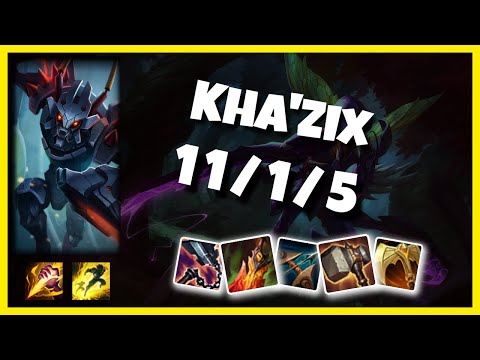 Kha'Zix 11.1 S11 Jungle Challenger Replay (11/1/5) - EU