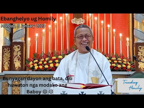 Homily mahitungod sa Bunyag | Dili huwaton nga modako ang Baboy 😄 😄 || Fr. Ciano Ubod
