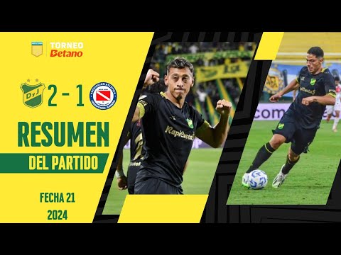 LPF 2024 - TORNEO BETANO - FECHA 21 - DEFENSA Y JUSTICIA 2 - ARGENTINOS 1 - RESUMEN