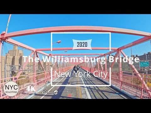 4k60 New York City: Williamsburg Bridge Biking Tour 2020- both ways