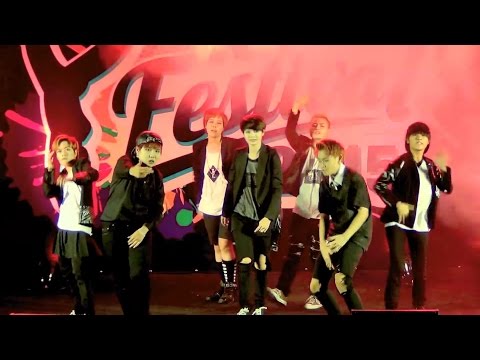 151009 BangEarn cover BTS - Concept Trailer + Danger @K-POP Festival 2015