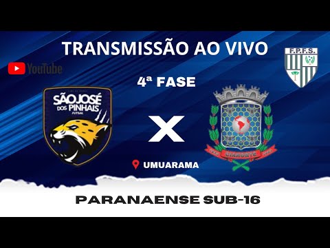 SÃO JOSÉ DOS PINHAIS X CIANORTE - CAMPEONATO PARANAENSE SUB 16 - QUARTA FASE