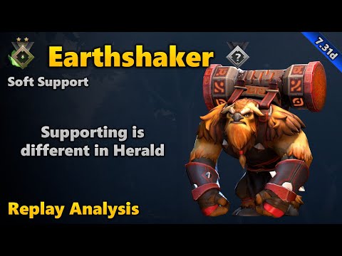 Replay Analysis: Earthshaker Soft Support - Herald | Dota 2 7.31d