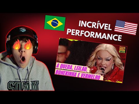 GRINGO REACTS to Gloria Groove - Premio Multishow