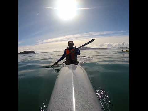 Beautiful smooth sea by Okahu Bay #surfski #kayaking  #newzealand