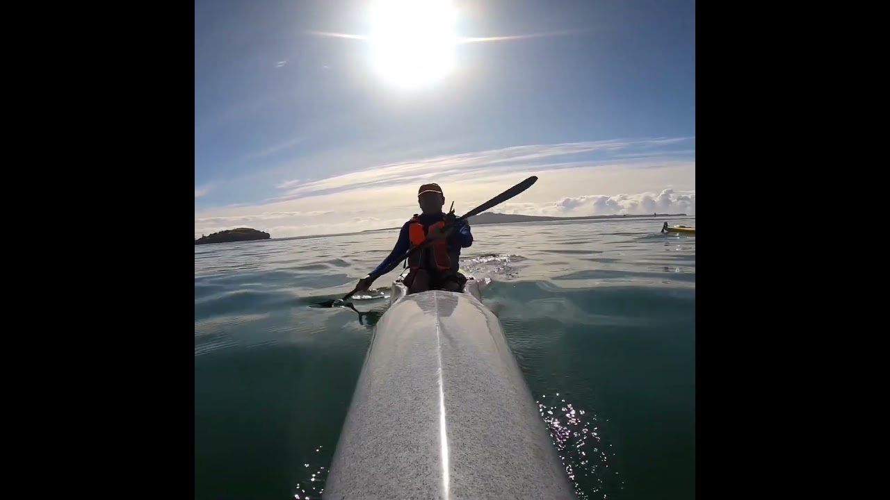 Beautiful smooth sea by Okahu Bay #surfski #kayaking  #newzealand