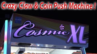 Cosmic XL Gigantic Claw & CoinPusher Machine & Major Ticket Prices
