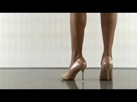"Camdyn" -- classic nude leather high heels from Sam Edelman
