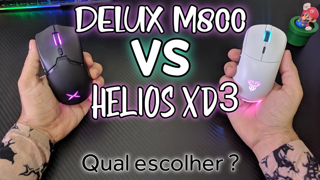 DELUX M800 VS HELIOS XD3 ANALISE + GAMEPLAY ( WARZONE E CSGO ) (PT-BR)