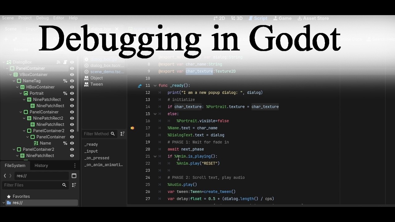 Debugging in Godot (Basics)
