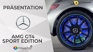 Kinder Elektroauto - Mercedes AMG GT4 Sport Edition - Präsentation 🎬| Miweba [Deutsch]