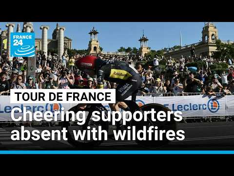 Supporters stopped from attending Tour de France as wildfires ravage South of France