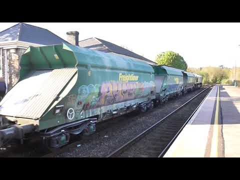 Freightliner Class 66 no: 66607 @ Chepstow {670Q} 14/04/2020.