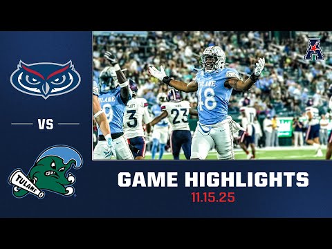 Florida Atlantic vs Tulane Football Highlights | Nov. 15, 2025