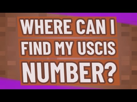 Where can I find my Uscis number?