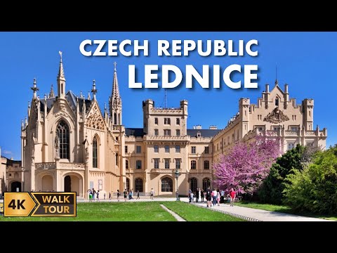 Castle Gardens Walking Tour - Lednice, Czech Republic [4K/60fps]