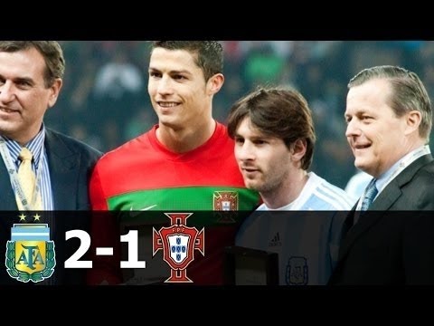 Messi vs Ronaldo First International Friendly Argentina 2-1 Portugal All Goals & Highlights HD 720p