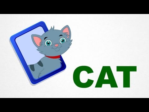 Cat - Pre School - Learn English Words (Spelling) Video For Kids and Toddlers