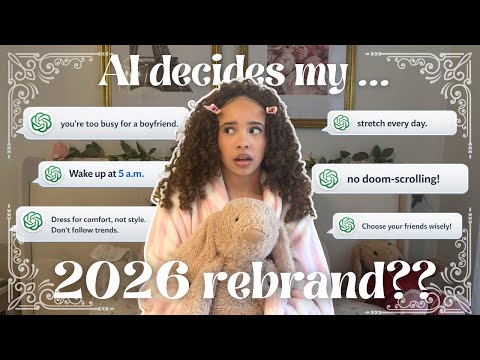 I LET AI DECIDE MY 2026 REBRAND.... following it for a day 😳