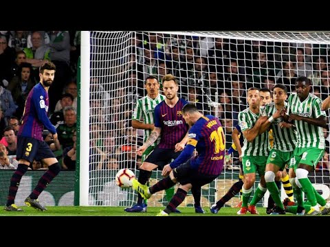 Lionel Messi Freekick Vs Real Betis