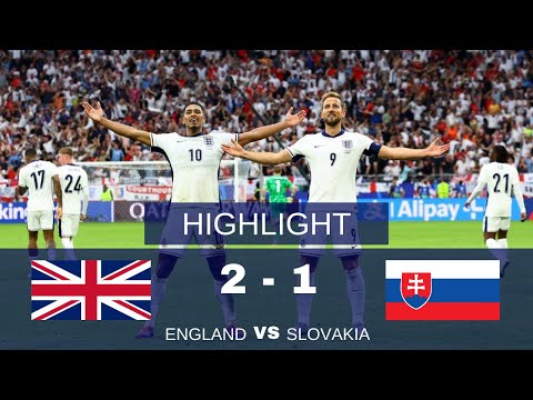 ENGLAND VS SLOVAKIA 2-1 - all goals and highlights - comeback in last time