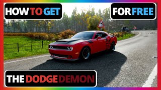 Forza Horizon 4: HOW TO GET THE DODGE DEMON FAST AND EASY FOR FREE!!!!!!!!