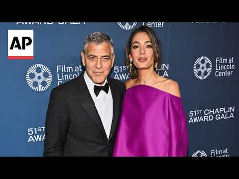 Video Thumbnail: George Clooney and his family evacuate their home in France after wildfires