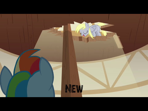 My Little Pony: Friendship is Magic: The Last Roundup - Derpy Scene Comparison