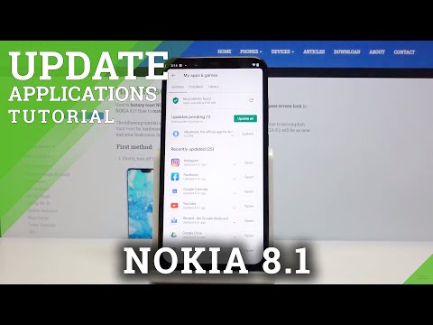 How to Update Apps in NOKIA 8.1 - Find Newest Updates