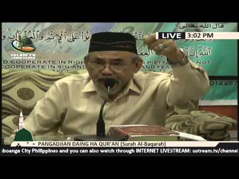 Pangadjian daing ha Qur'an (Surah Al-Baqarah) Part 5 lecture by Sheikh Yahya Mohammad