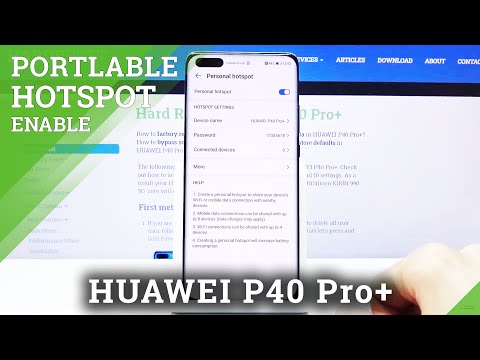 How to Activate Portable Hotspot in HUAWEI P40 Pro+ - Share Wi-Fi