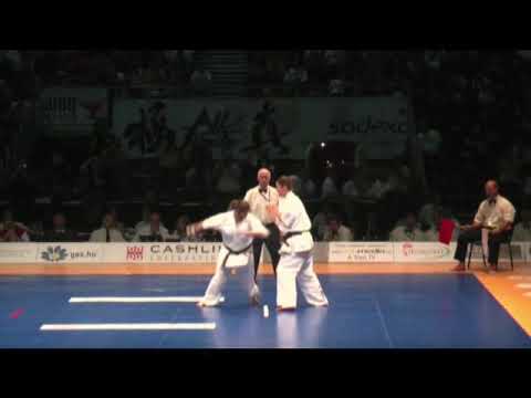 Olga Sorokina's flawless victory in the semifinals of All Kyokushin Karate World Tournament 2009, Hu