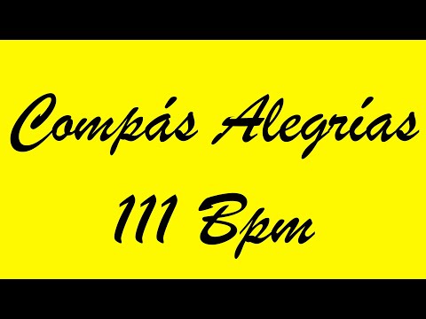 Compás Alegrías 111 Bpm -Bases Flamencas