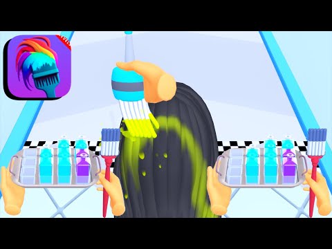Hair Color Run - All Levels Gameplay Android,ios (Part 1) - YouTube