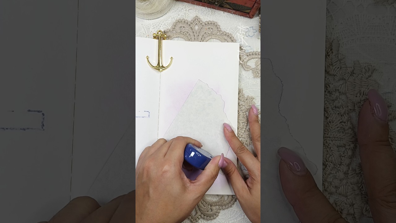 ASMR Scrapbooking | Journal with Me - Violet & Gray 💜🩶 #asmr #scrapbook #creativejournaling