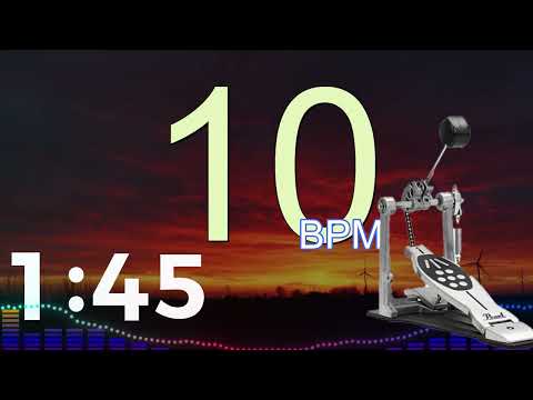 10BPM　BassDrum kick①　5minutes Drums Metronome